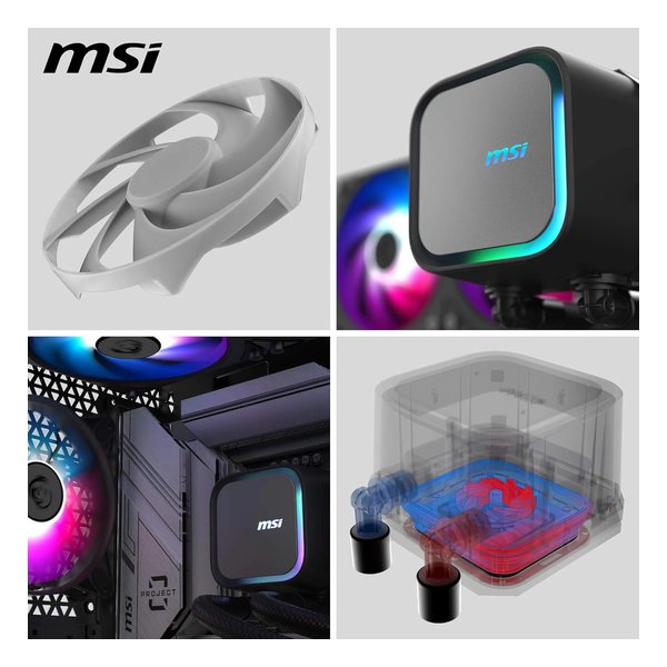 イソ e-zoa-lite.com｜[MSI (エムエスアイ)] 水冷CPUクーラー 120mm